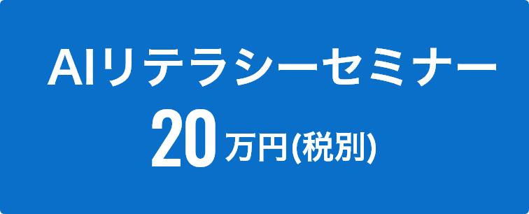 AIリテラシーセミナー20万円（税別）